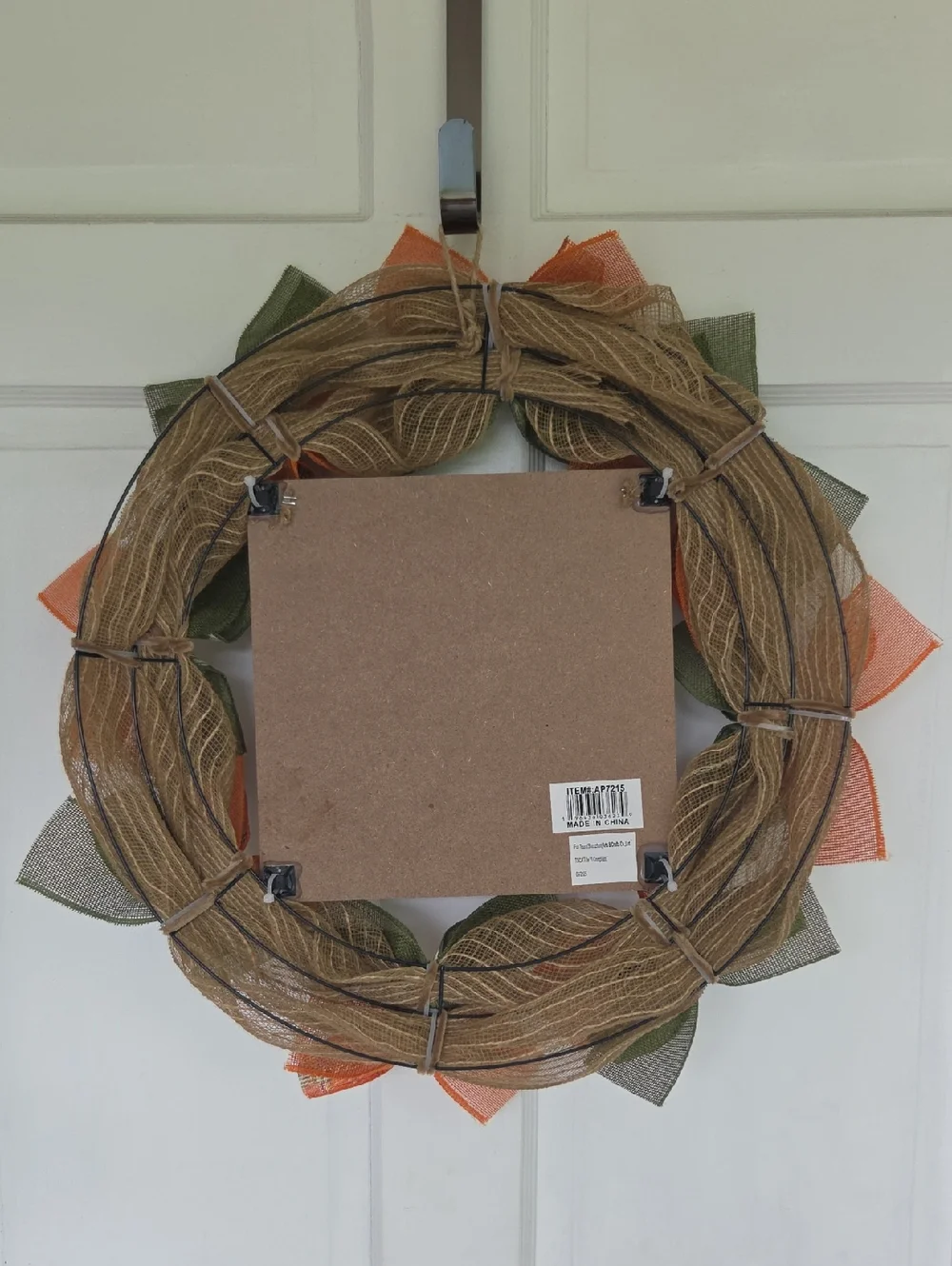 I love Fall Pumpkin Deco Mesh Wreath Plaid Bows Fall Decor Home Decor Door Decor